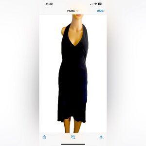 Black halter dress